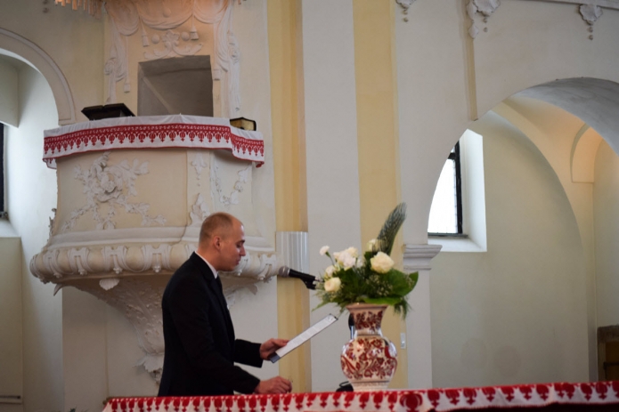 Palkó Zalán Koppány búcsúzik a végzős hallgatók nevében