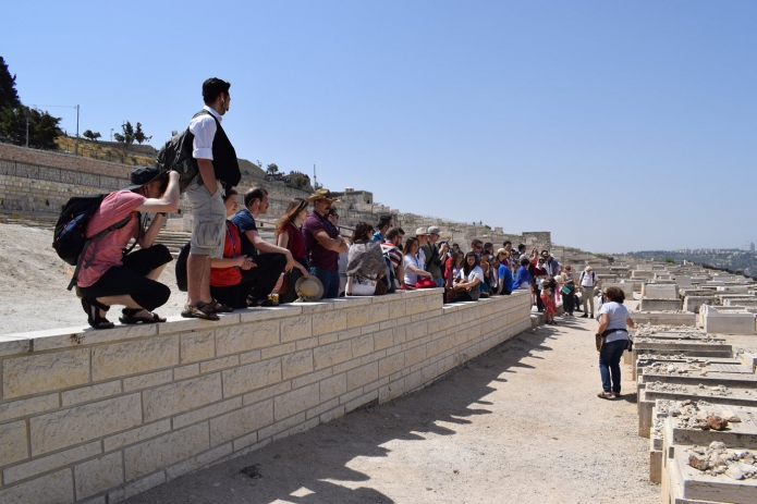 Zsidó temető Jeruzsálem keleti oldalán
