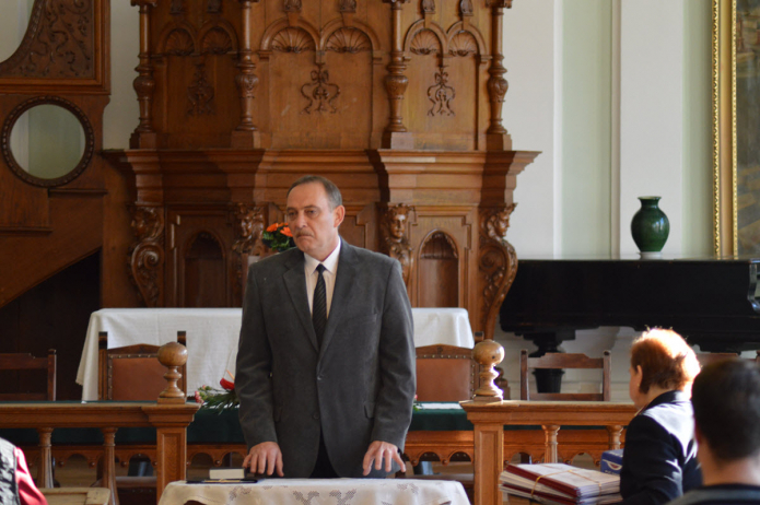 A konferenciára egybegyülteket köszönti Kállay Dezső rektor