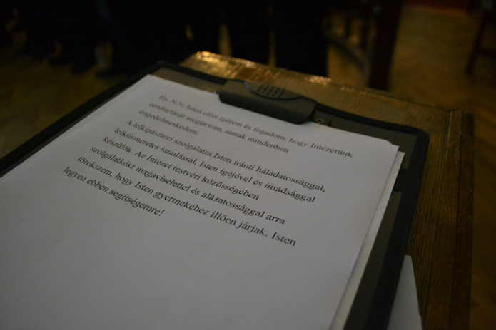 A fogadalomtétel szövege