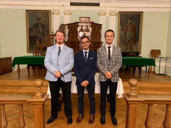 Az ifjúság vezetői: Jónás Norbert, Telegdi István, Birizdó Szabolcs