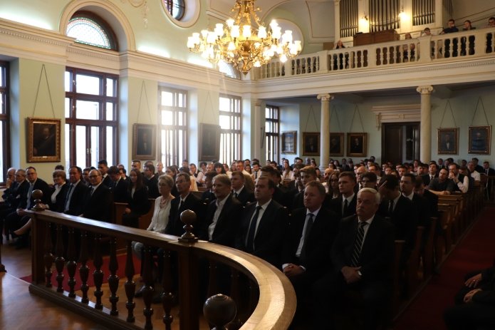 Az évnyitó ünnepély hallgatósága