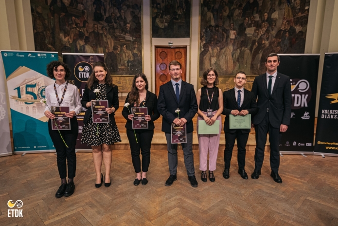 A 26. ETDK keretében díjazott hallgatók
