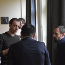 Beszélgetés a szünetben