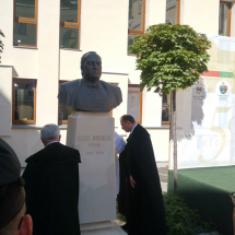 Szász Domokos püspök szobrának leleplezése