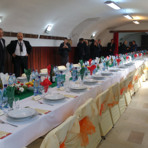 Díszebéd a Protestáns Teológiai Intézet étkezdéjében