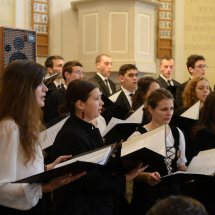 A kórus istentiszteleti szolgálata Brüsszelben