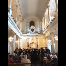 A kórus istentiszteleti szolgálata Brüsszelben