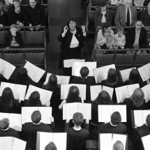 A kórus istentiszteleti szolgálata Brüsszelben (Kiss Gábor fotója)