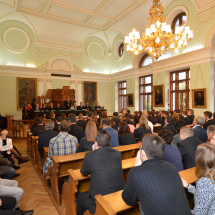 Az évnyitó ünnepély gyülekezete