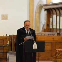 Kállay Dezső rektor köszönti a vendégeket