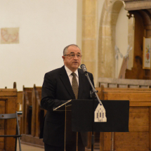 Köszöntő beszédet mond Bálint Benczédi Ferenc unitárius püspök