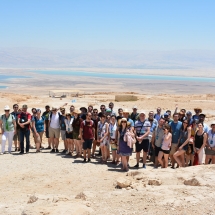 Háttérben a Holt-tenger (Massadában)