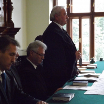 Csűry István a Királyhágómelléki Református Egyházkerület püspöke mond beszédet