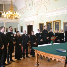 A végzett magiszteri hallgatók fogadalomtétele
