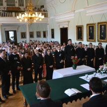A végzett magiszteri hallgatók fogadalomtétele