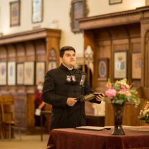 A végzős diákok nevében kibúcsúzó beszédet mond Szegi Máté Bence