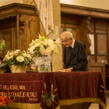 A véndiákok nevében köszöntő beszédet mondott Airizer Zoltán