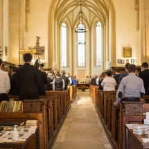 A tanévzáró istentisztelet gyülekezete