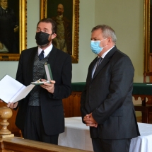 Buzogány Dezső professzor és Mile Lajos főkonzul