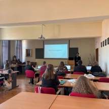 Kányádi György elsőéves hallgató előadása (KPTI)