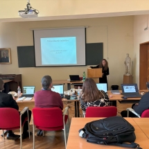 Pál Apolka elsőéves hallgató előadása (KPTI)