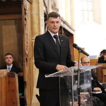 Hideg Ferenc József a végzős évfolyam nevében köszön el